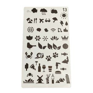 Planner Journal Reusable Washable Stencil Weather Entertainment Travel u